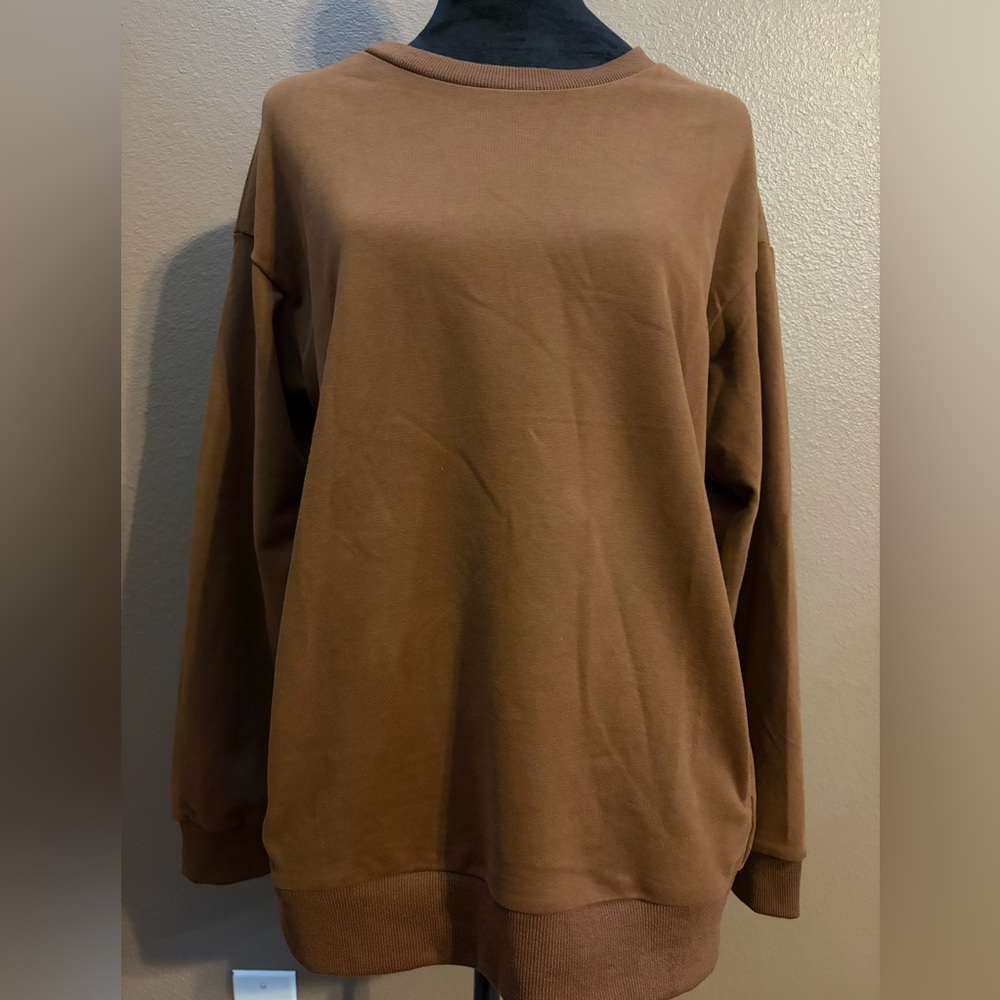 Brown Pocket sweatshirt